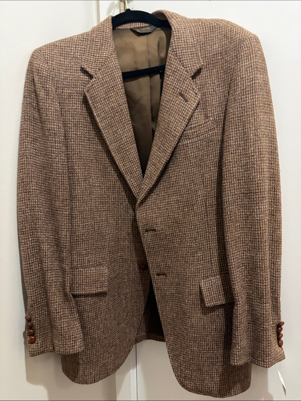 Men's Brown Herringbone Sport Coat Blazer